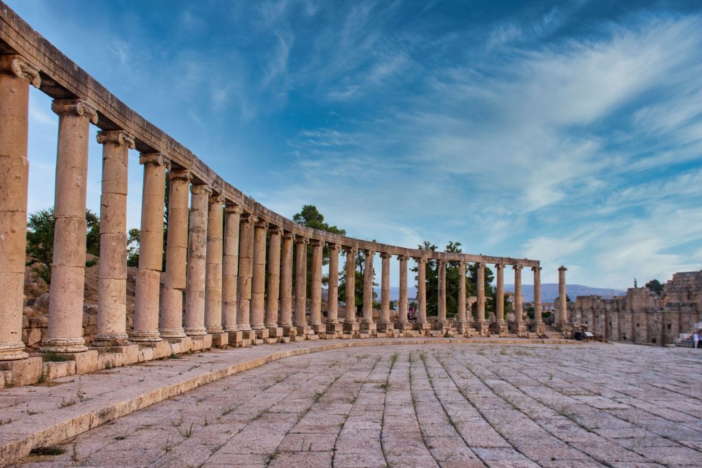 Columnatas romanas de Jerash